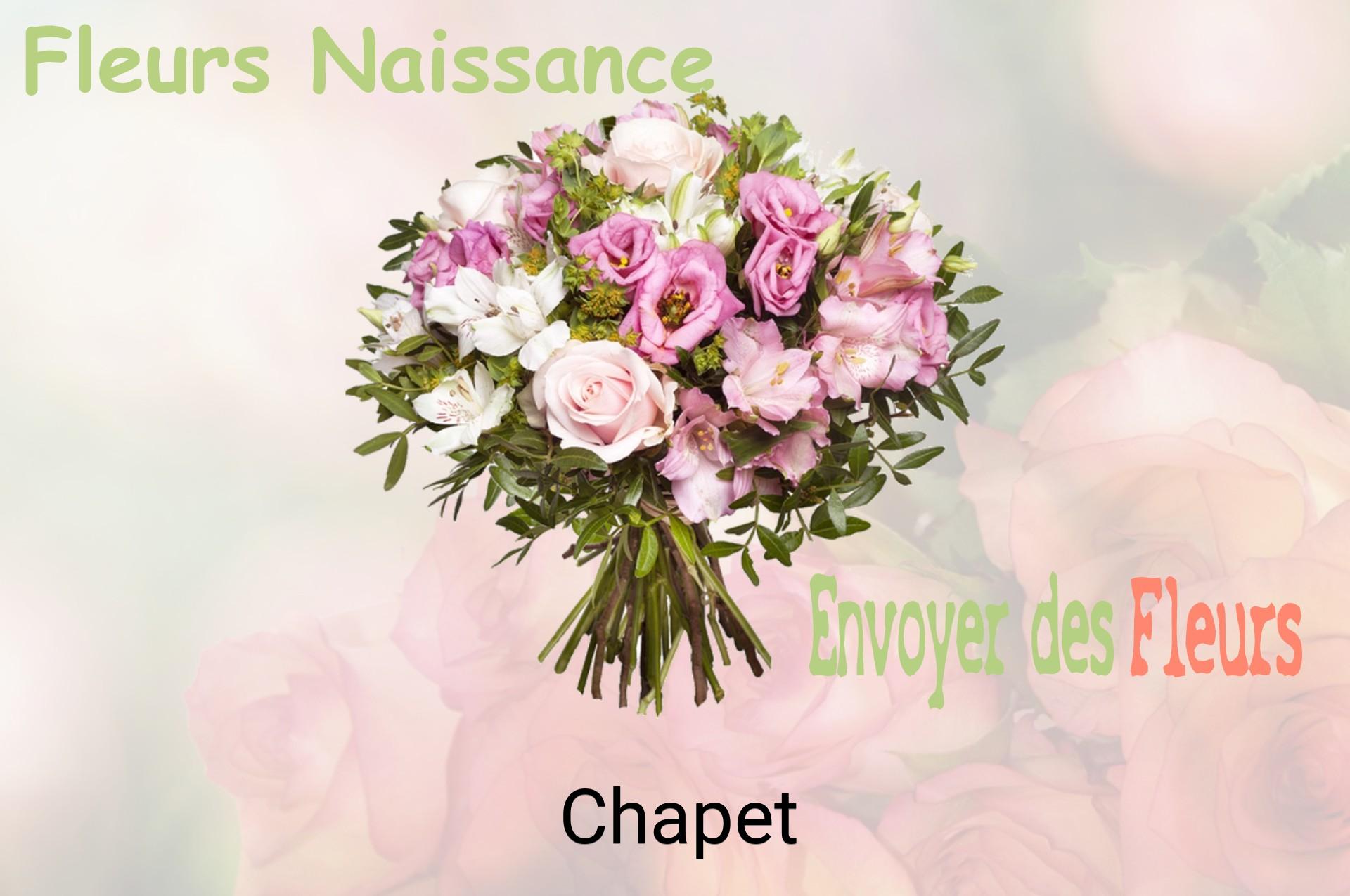 Bouquet de fleurs de naissance livré à Chapet